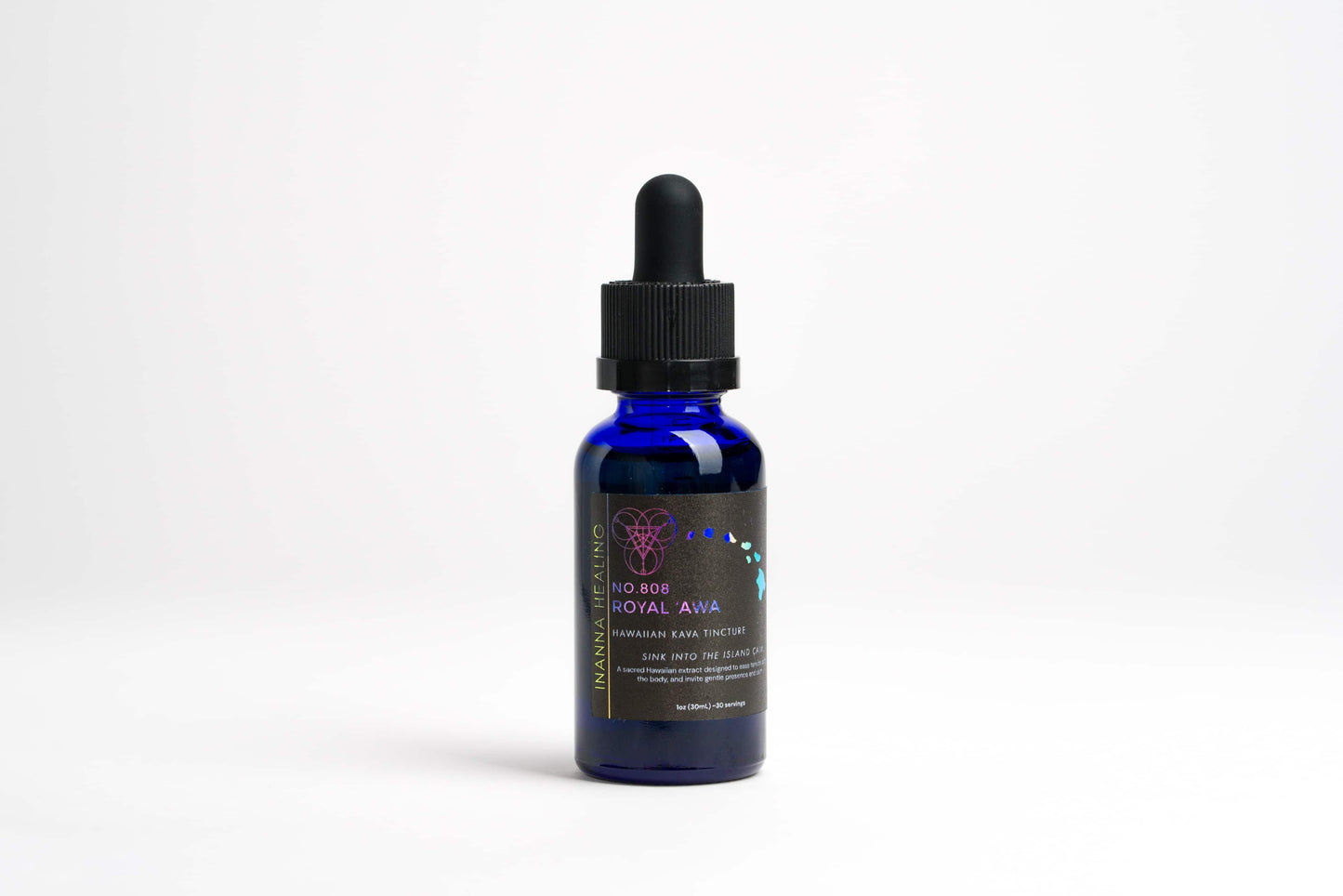 Royal ‘Awa – Hawaiian Kava Tincture | Stress & Anxiety Relief | Relaxation & Sleep Support | Charged by Inanna™