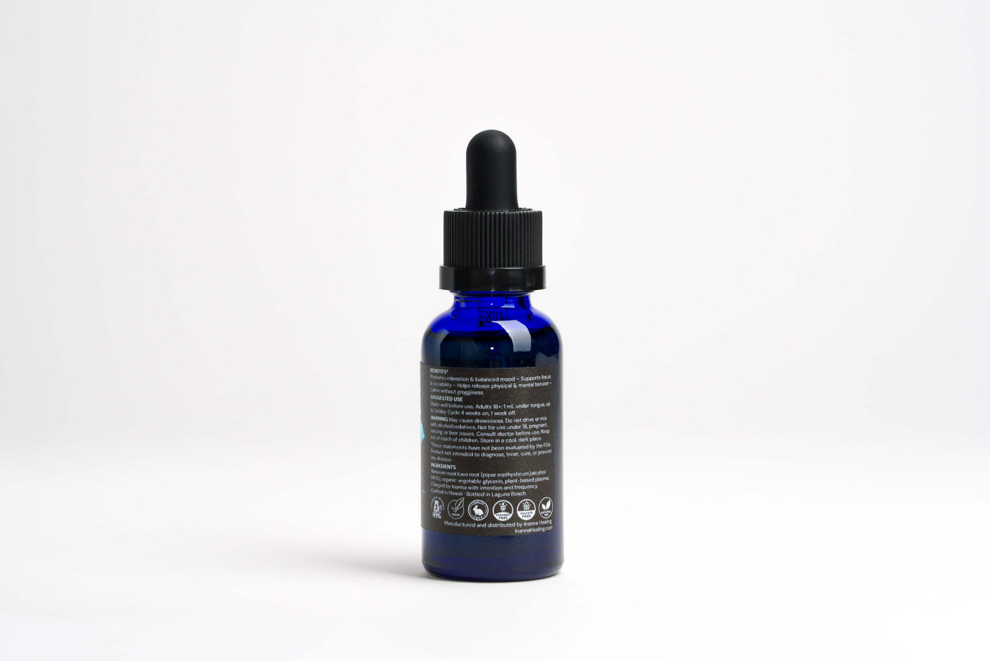 Royal ‘Awa – Hawaiian Kava Tincture | Stress & Anxiety Relief | Relaxation & Sleep Support | Charged by Inanna™