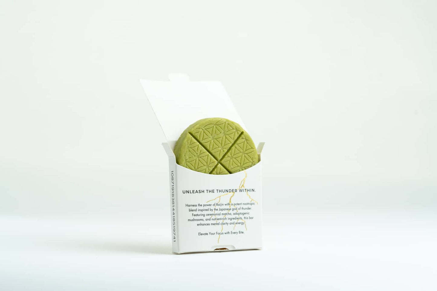 Raijin’s Focus Nootropic Superfood Bar | Matcha, Adaptogens & Mushrooms for Energy & Mental Clarity